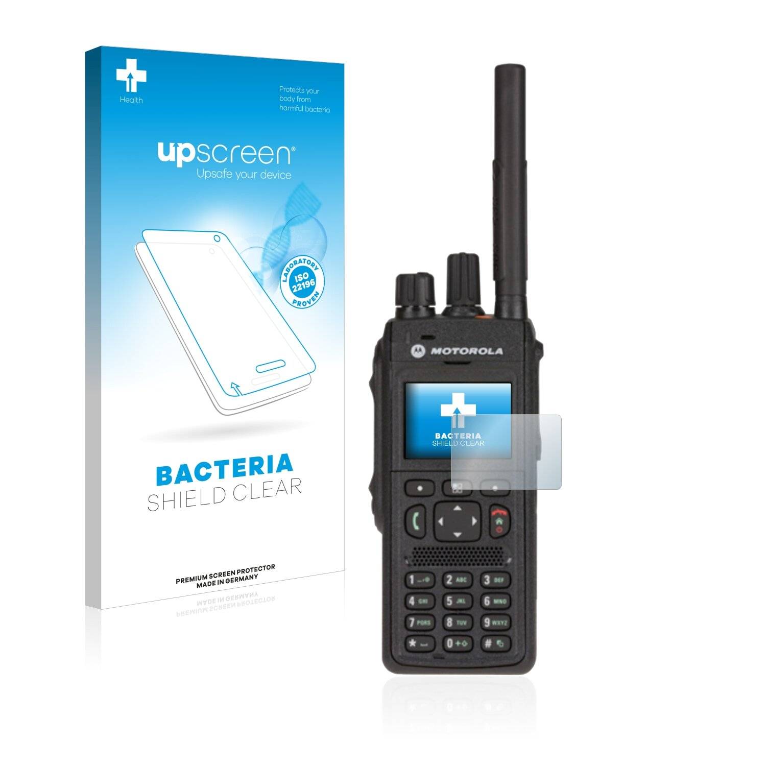 upscreen Bacteria Shield Clear Premium Antibakterielle Displayschutzfolie für Motorola