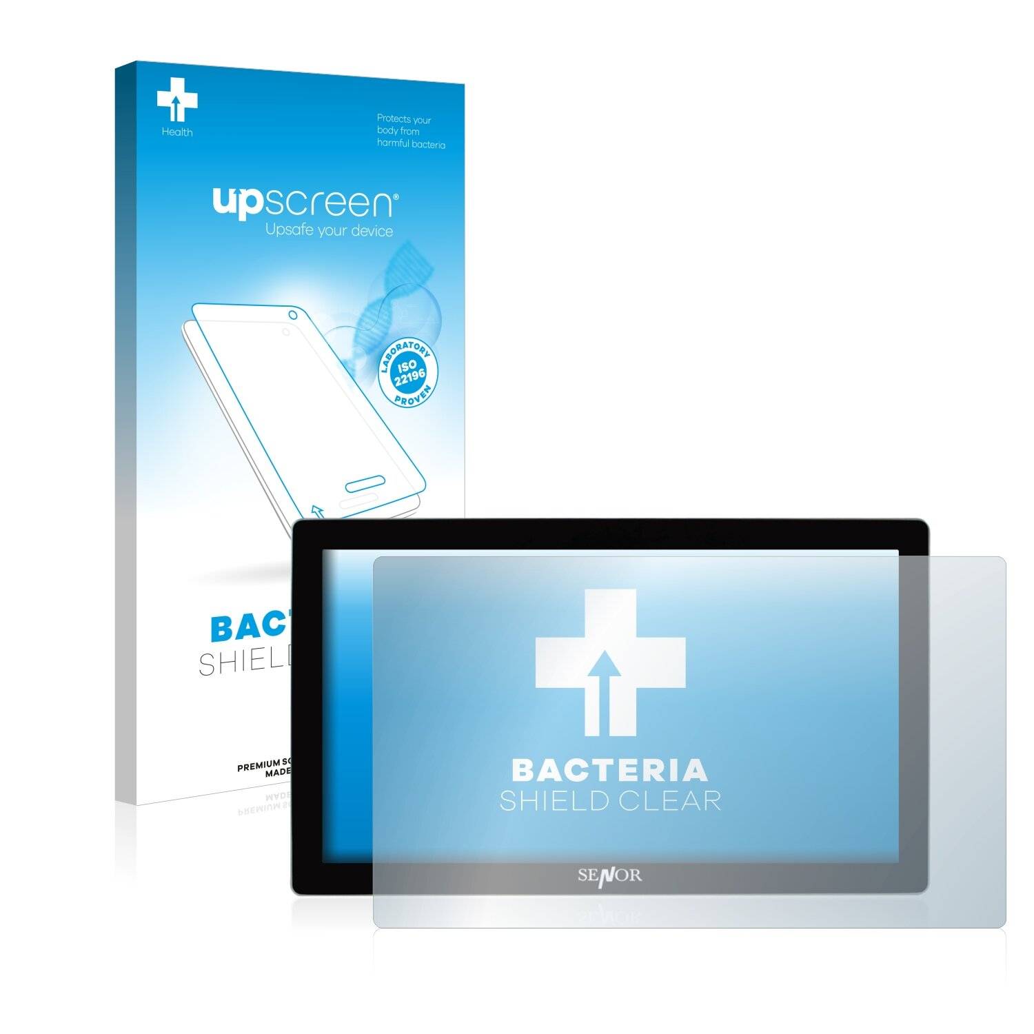 upscreen Bacteria Shield Clear Premium Antibakterielle Displayschutzfolie für Senor MES