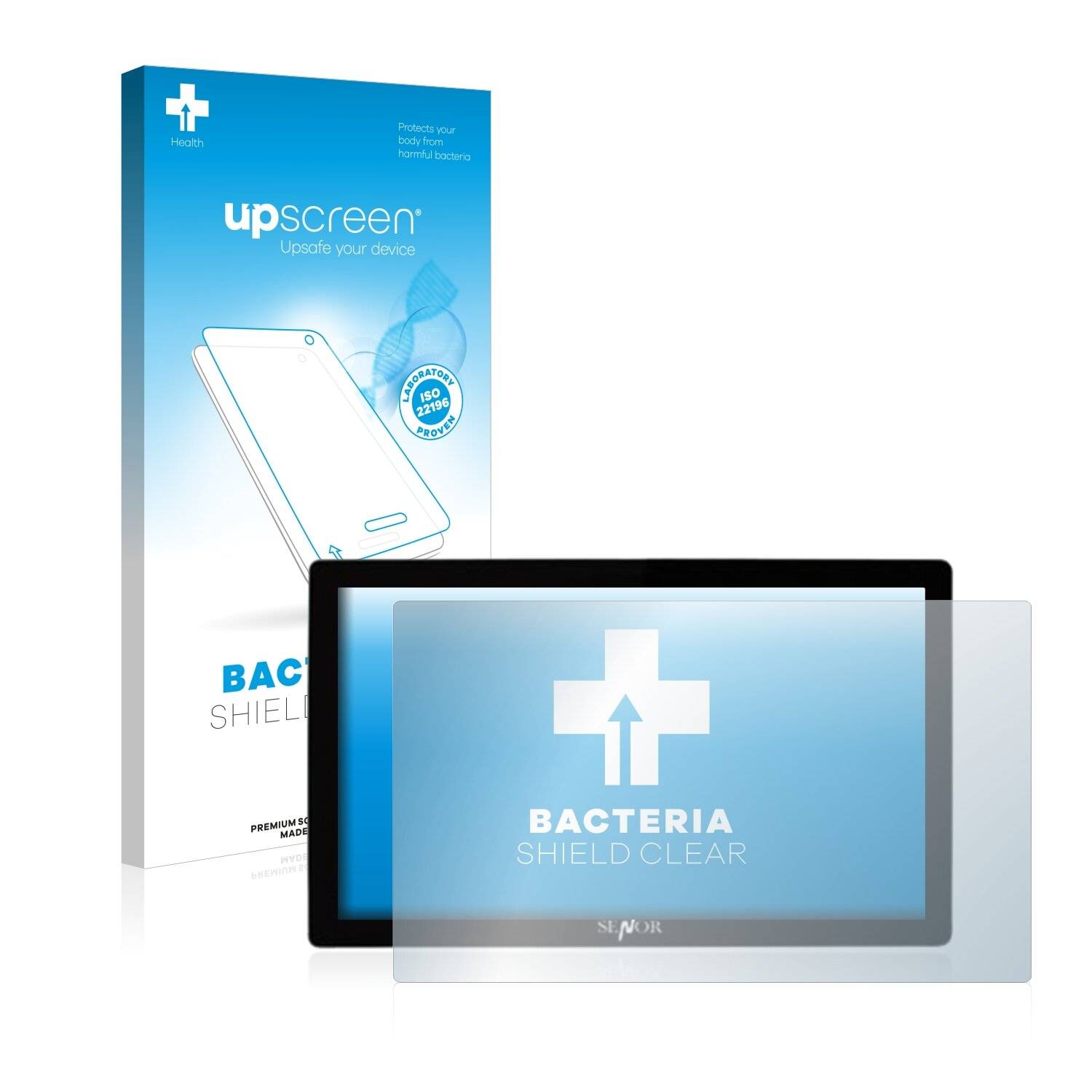 upscreen Bacteria Shield Clear Premium Antibakterielle Displayschutzfolie für Senor MES