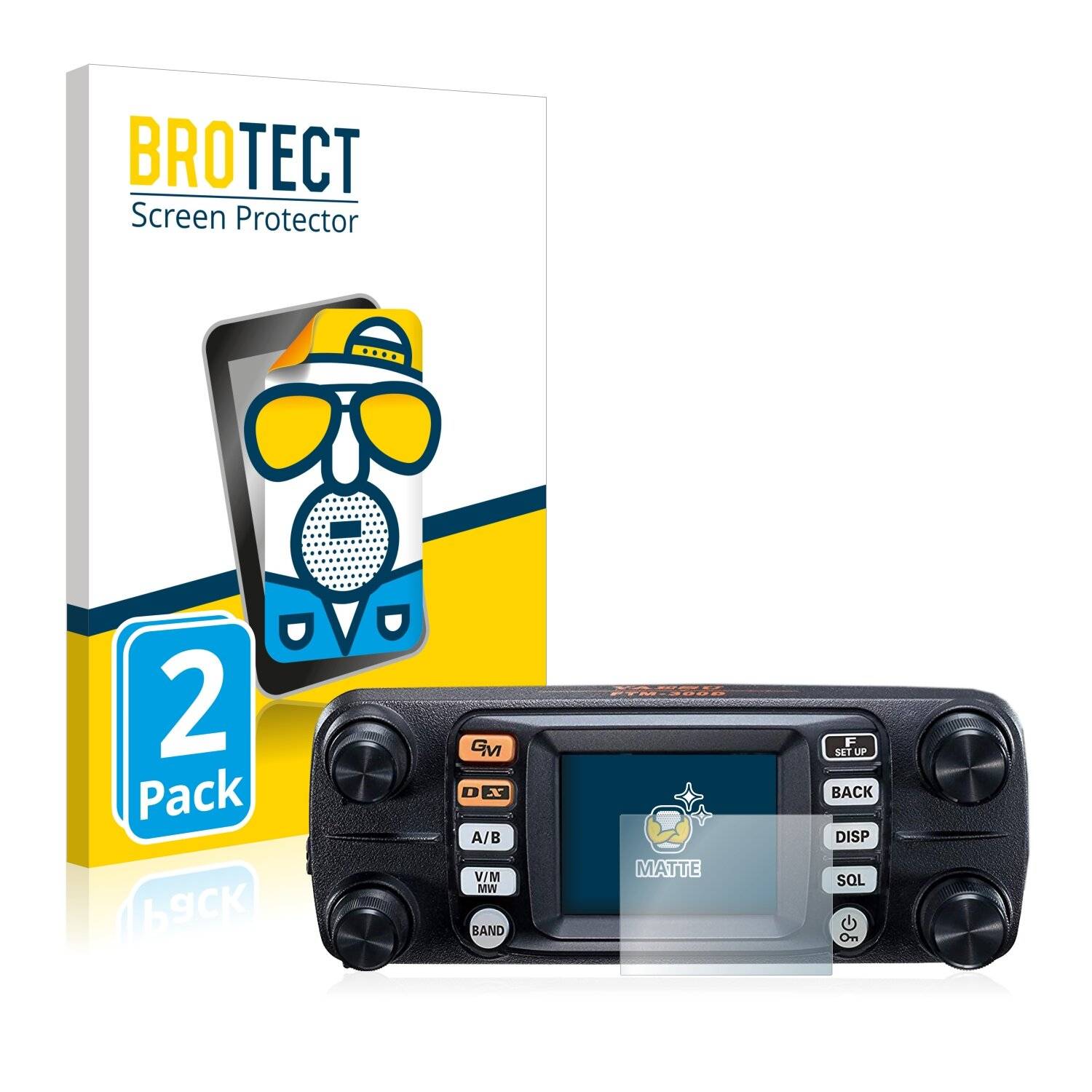 2x BROTECT Matte Displayschutzfolie für Yaesu FTM-300DE - Entspiegelt,