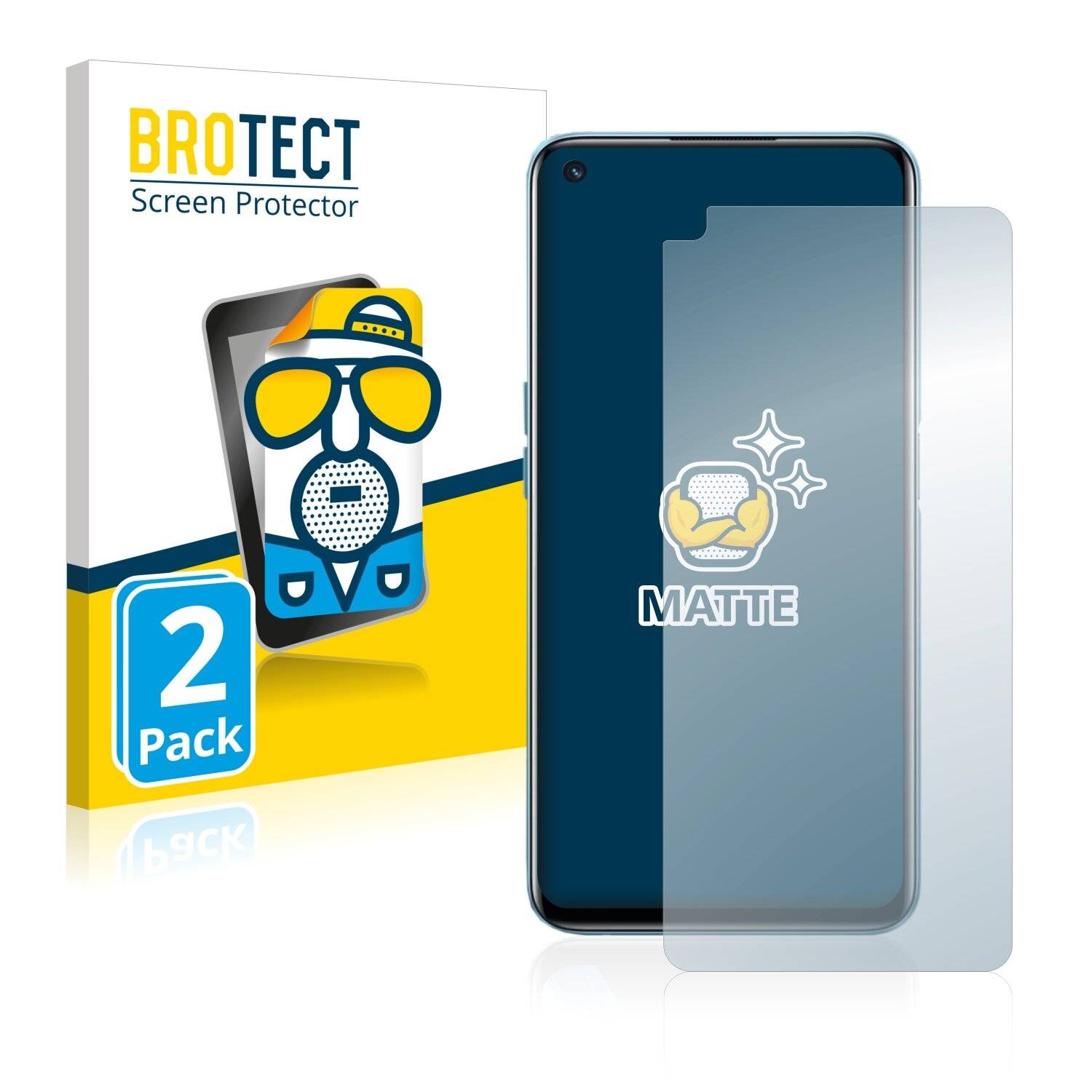 2x BROTECT Matte Displayschutzfolie für Realme 9i - Entspiegelt,