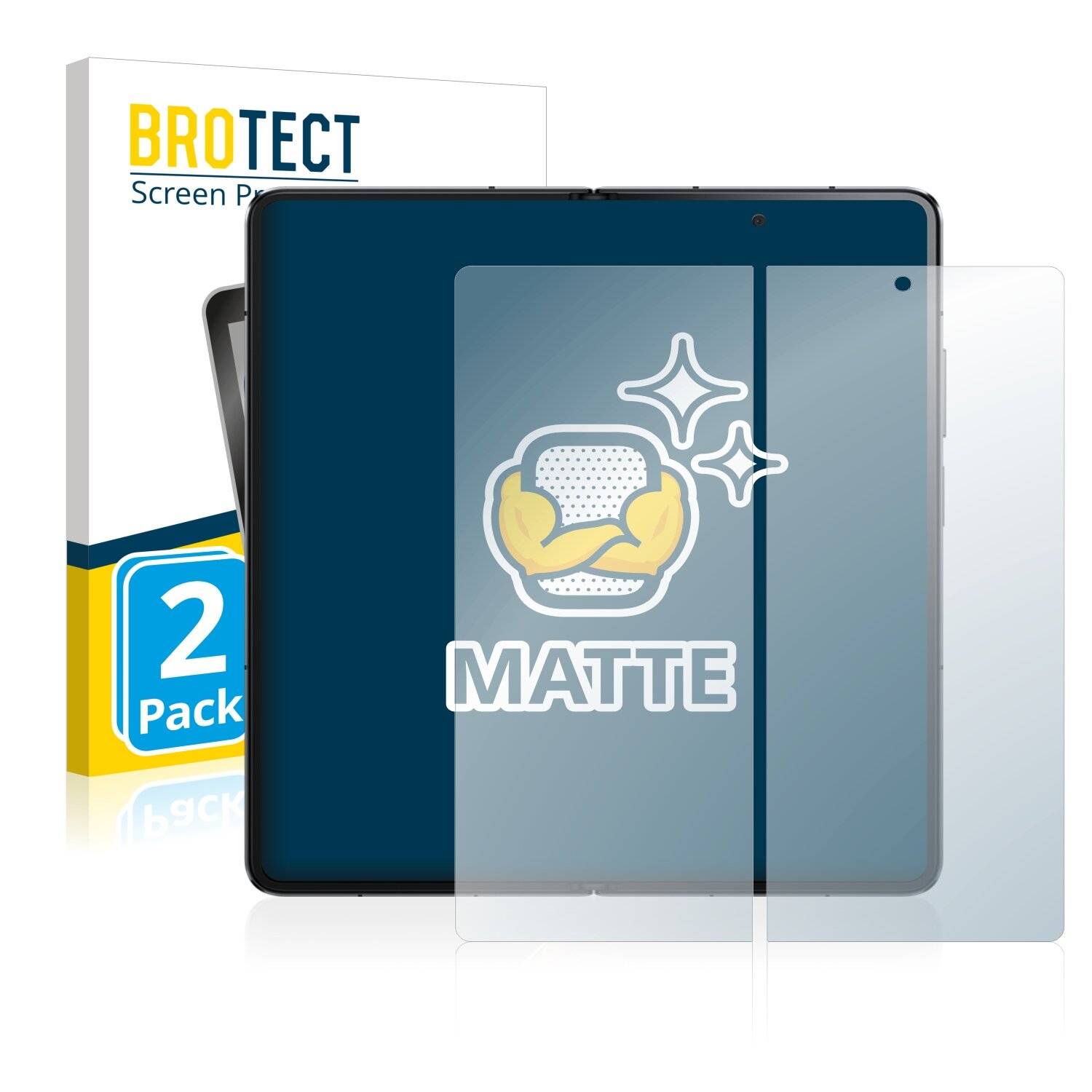 2x BROTECT Matte Displayschutzfolie für Honor Magic V (Inneres Display) - Entspiegelt,