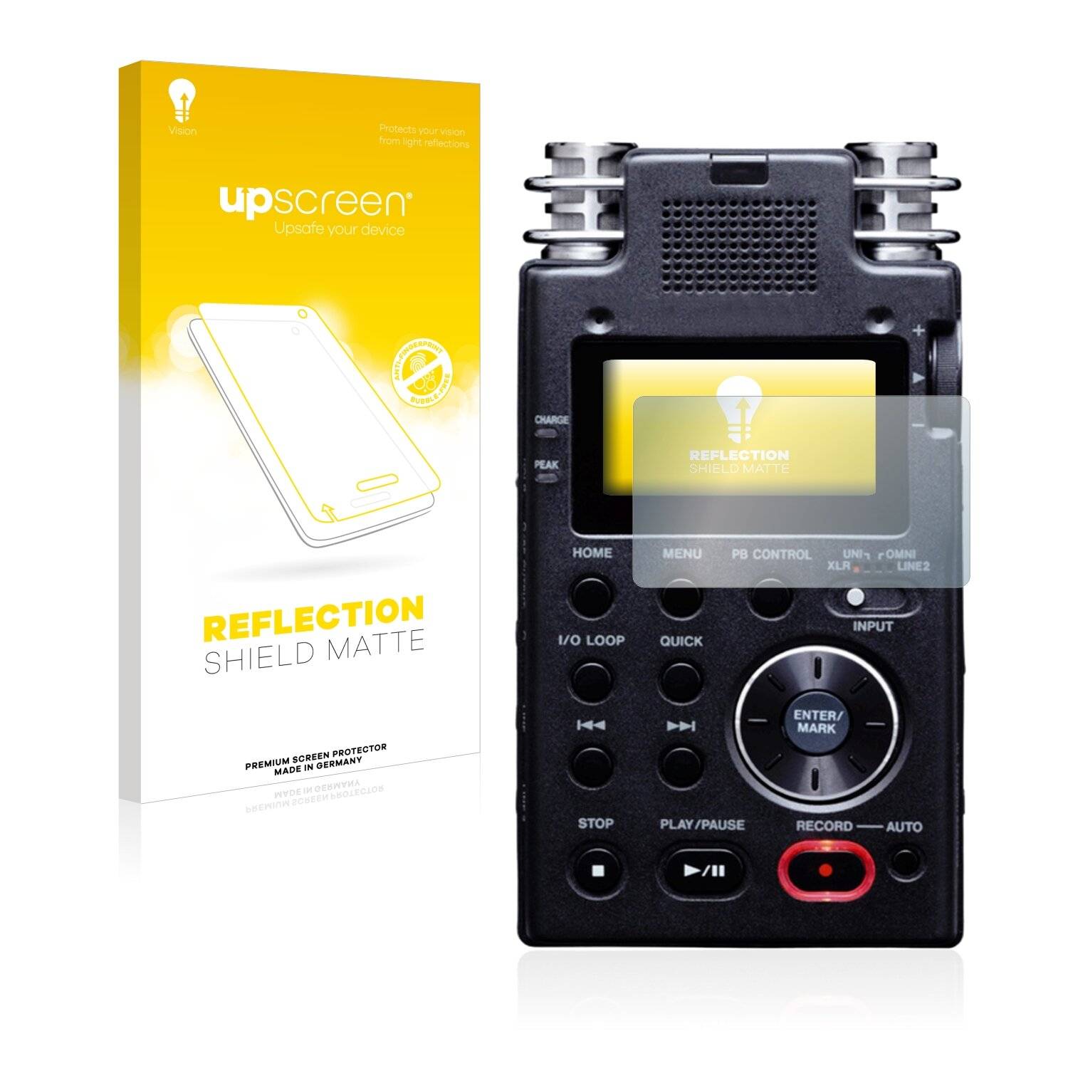 upscreen Reflection Shield Matte Premium Displayschutzfolie für Tascam DR-100 MK