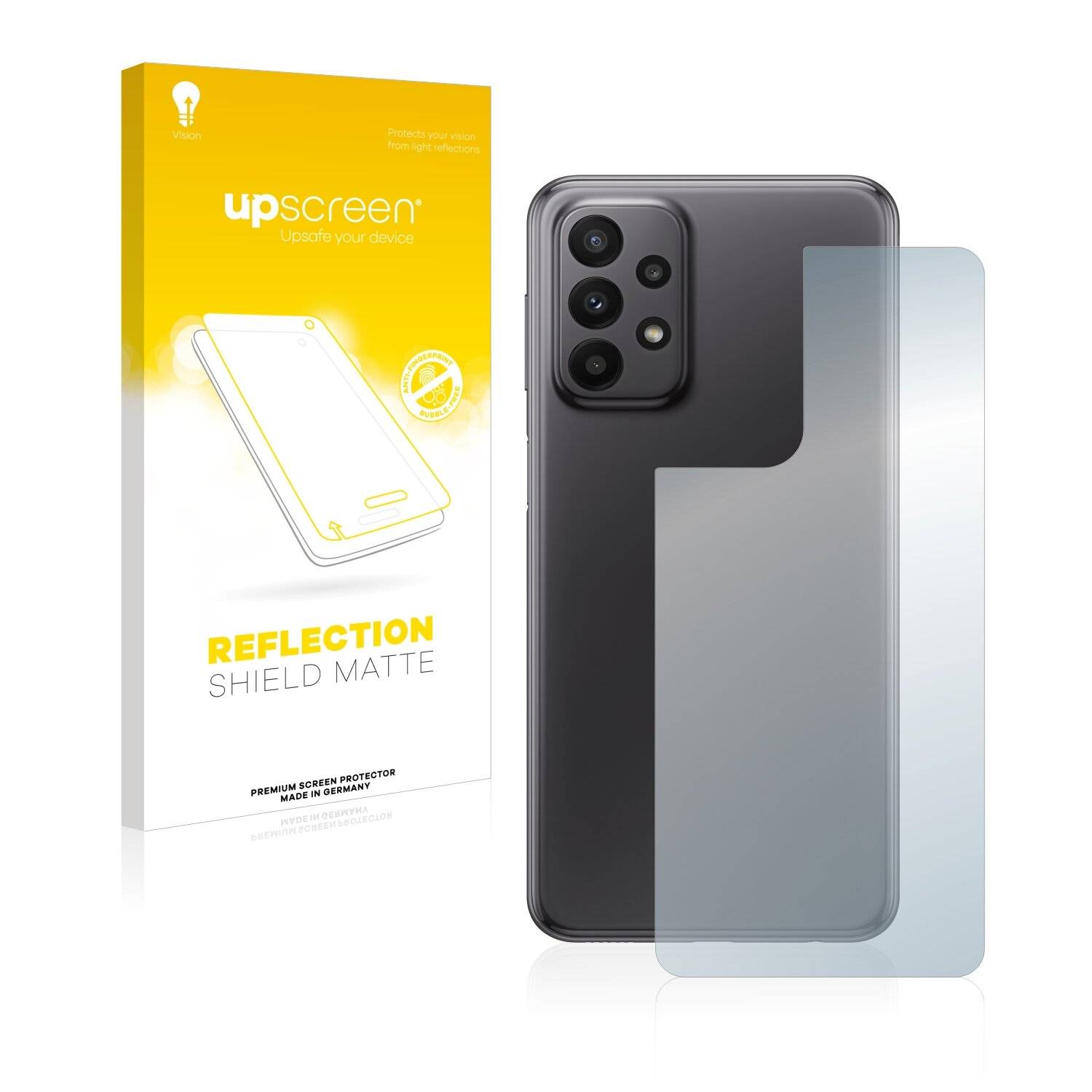 upscreen Reflection Shield Matte Premium Displayschutzfolie für Samsung Galaxy A23