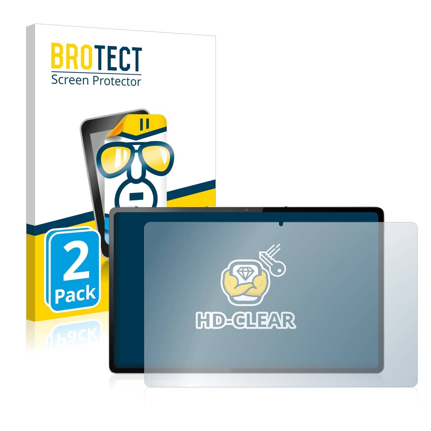 2x BROTECT HD-Clear Displayschutzfolie für Lenovo Tab P12