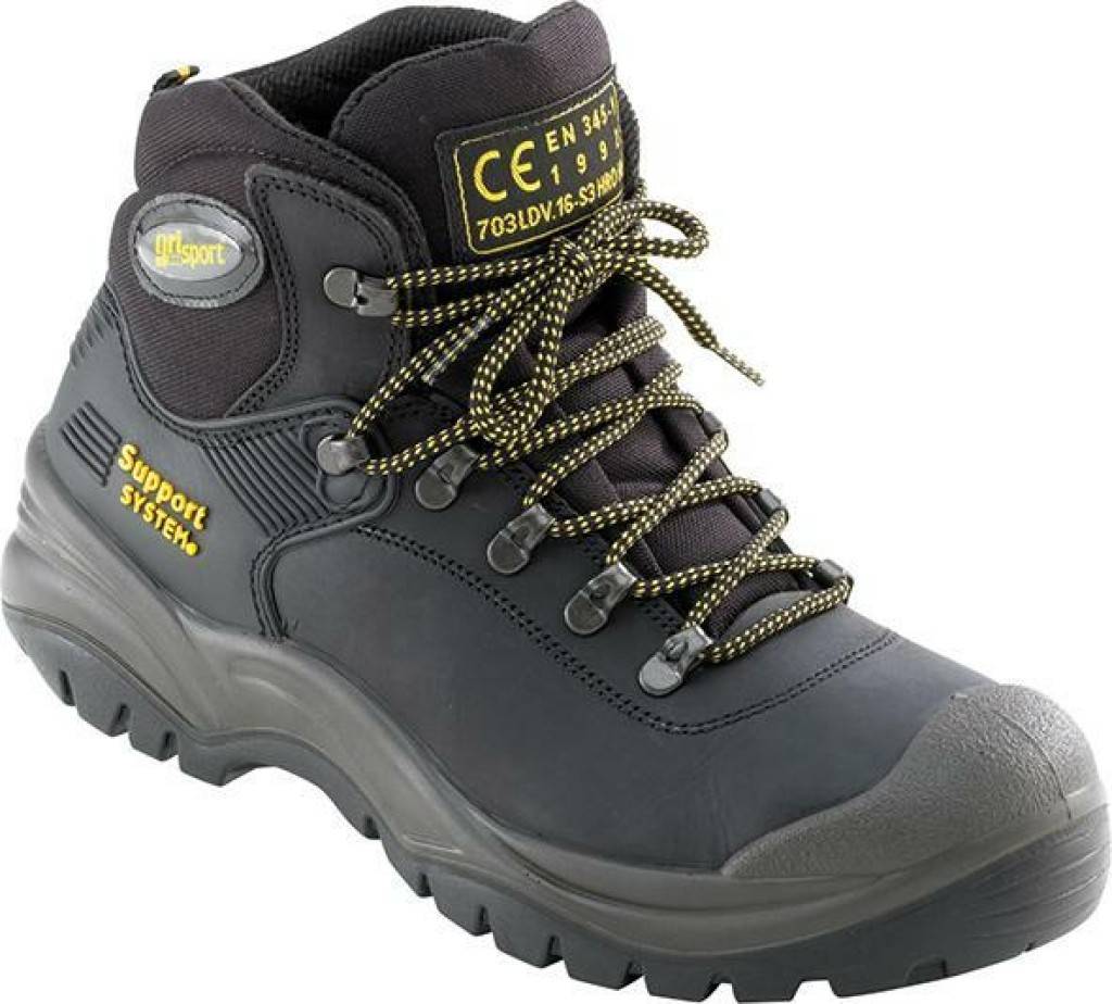 Sicherheitsschnürstiefel Cortina, S3Zulassung/Norm EN ISO 20345, S3 HRO HI SRCFußbett Antistatisches FußbettSohle Doppelfarbig, Gummi und