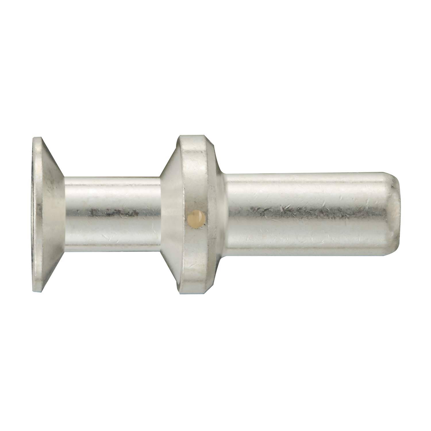 Geschickt geformte Klemme für 8 AWG Kabel mit metallischer Oberfläche und glatter zylindrischer Form.