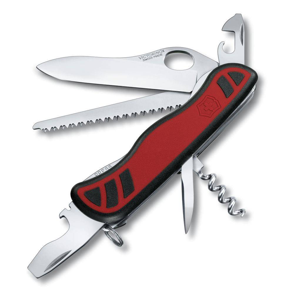 Victorinox Forester M Grip Taschenmesser - Rot/Schwarz