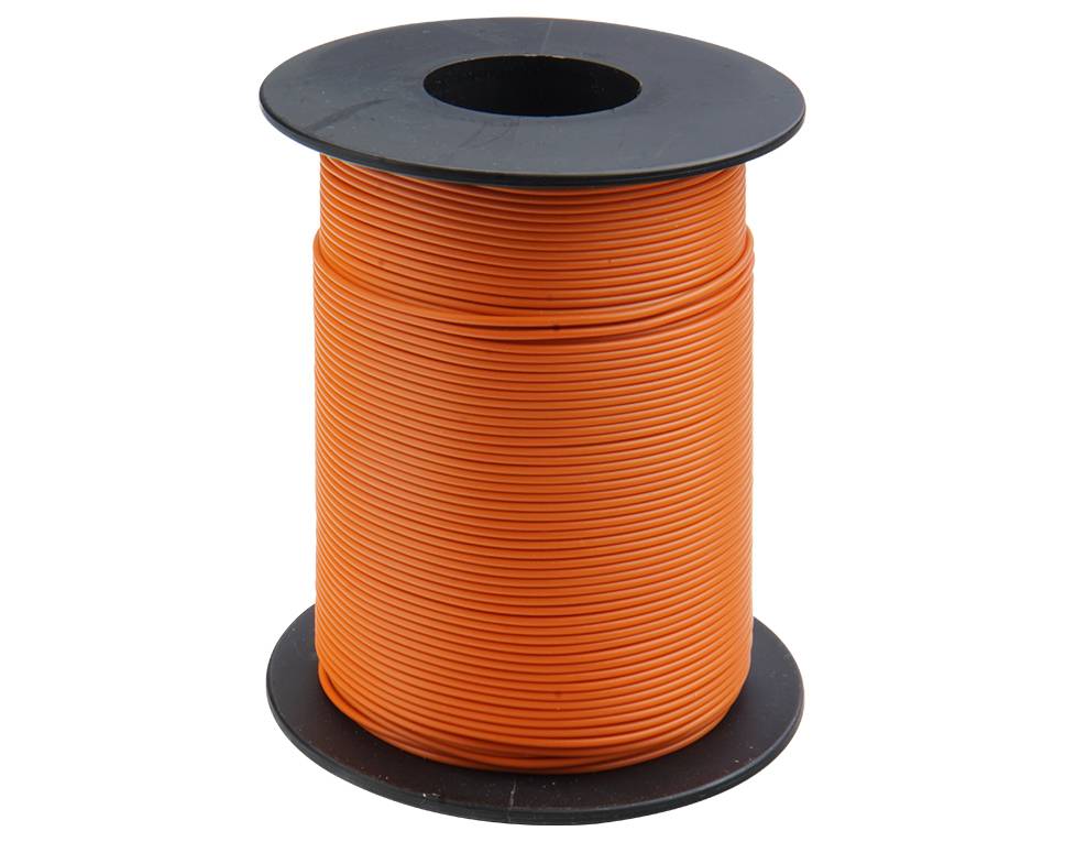 Donau Elektronik Donau Kupferschaltlitze 0,25 mm² / 25m auf Spule orange - Kupfer - 0,25 mm² - Orange - Kunststoff - 25 m