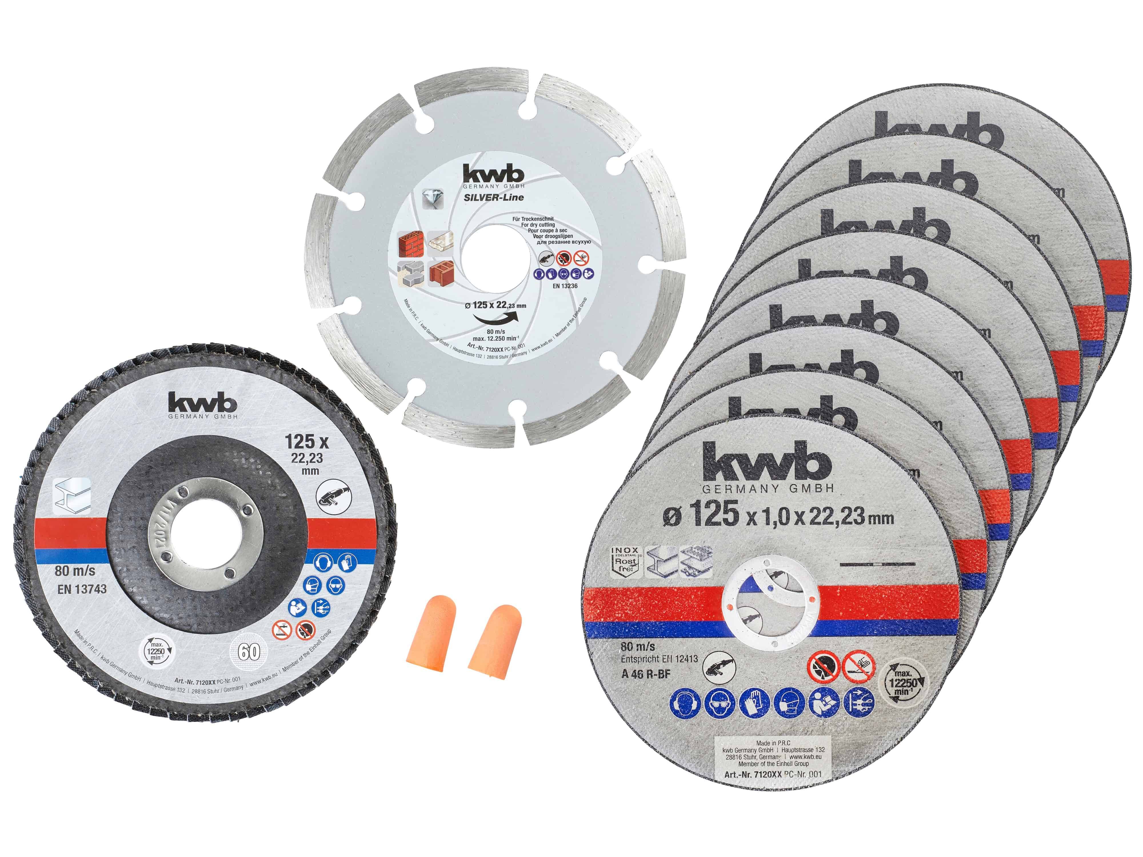 KWB Trennscheiben-Set, 712042, 125 mm, 10 Stück