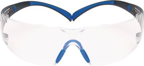 Schutzbrille SecureFit-SF400 EN 166-1FT Bügel graublau,Scheibe klar PC 3M