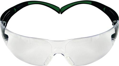 Schutzbrille SecureFit-SF400 EN 166,EN 172 Bügel schwarz grün,Scheibe I/O PC 3M