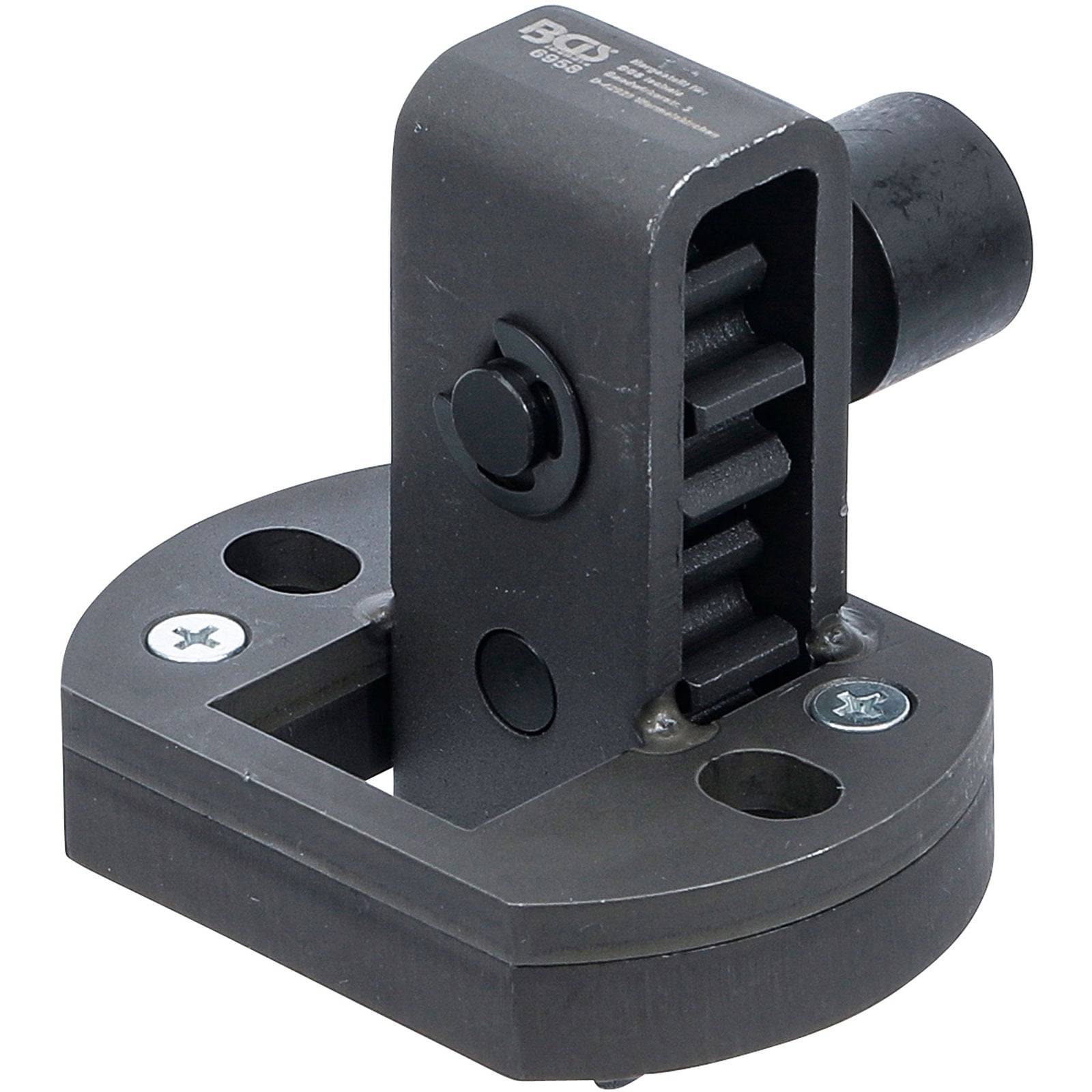 Schwerlast-Abzieher-Werkzeug mit Metallrahmen und verstellbaren Zahnrädern zum Entfernen von Zahnrädern oder Lagern bei mechanischen Reparaturen.