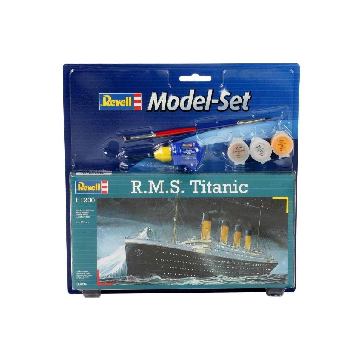 65804 - Revell Modellbausatz mit Basiszubehör,Model Set R.M.S. Titanic