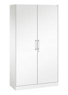 C+P Flügeltürenschrank Asisto, H1980xB1000xT435mm, 9016/9016