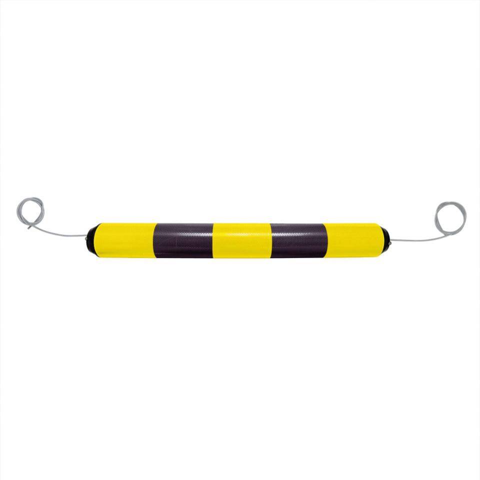LeitPin-Boje, mit Stahlseil, gelb/schwarz, Polyethylen, Ø 100mm,H 950mm