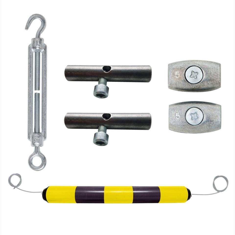 LeitPin-Boje, mit Stahlseil, gelb/schwarz, Polyethylen, Ø 100mm,H 950mm