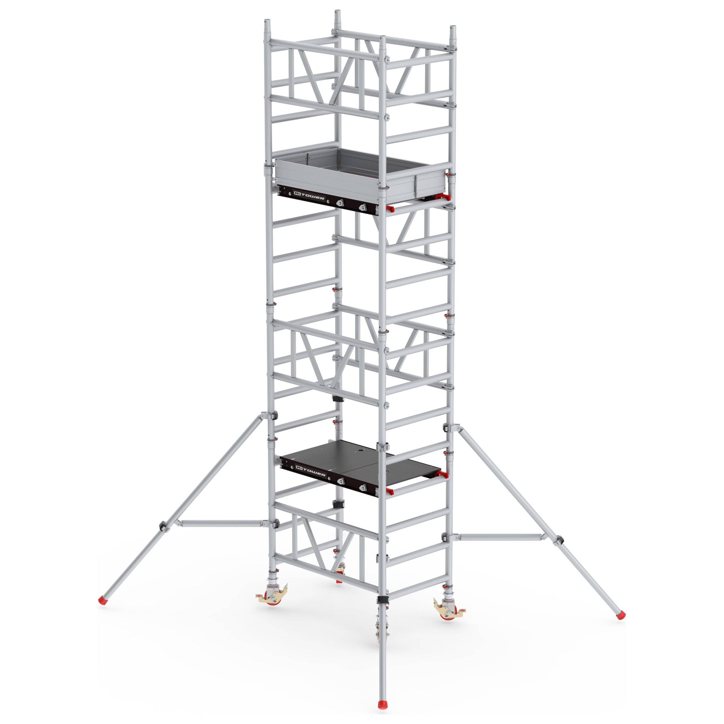 Altrex MiTower 1-Personen-Gerüst Aluminium mit Fiber-Deck Plattform 0,75x1,27m 5,20m AH