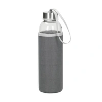 500 ml Glasflasche "Pure" Wasserflasche mit softer Hülle 500 ml Glasflasche "Pure" Wasserflasche mit softer Hülle