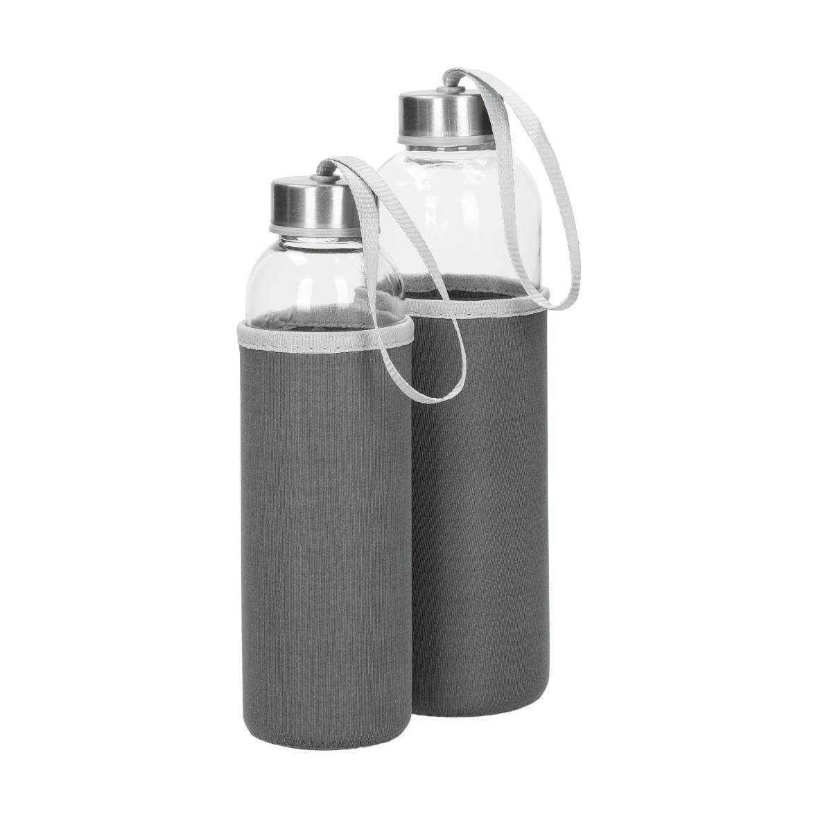 500 ml Glasflasche "Pure" Wasserflasche mit softer Hülle