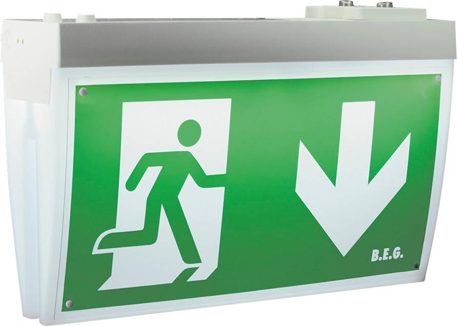 BEG Brück Electronic LED-Rettungszeichenleuchte 2DN32/6/3DALI-LED