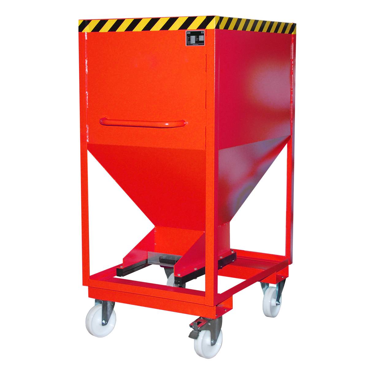 Silobehälter SRE-D 600, lackiert, Feuerrot