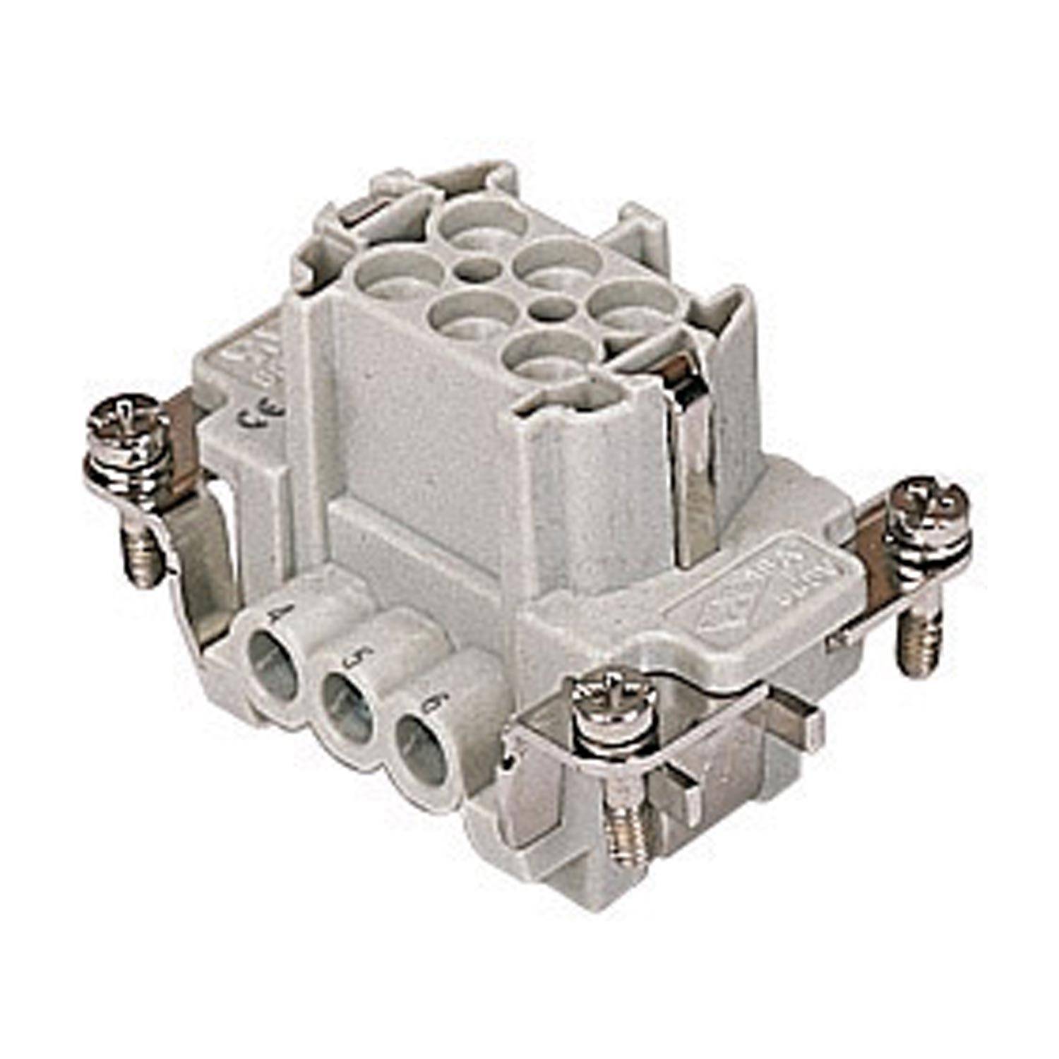 CNEF 06 T I.L.M.E. Ilme CNE Buchseneinsatz (F) mit Drahtschutz Schraubanschluss, 6-polig+PE 500V, 16A - 1Stück