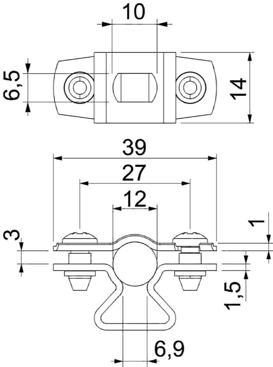 OBO Bettermann Abstandschelle ASL 733 12 G