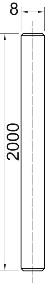 Vertikales Lineal mit der prominent markierten Zahl '2000