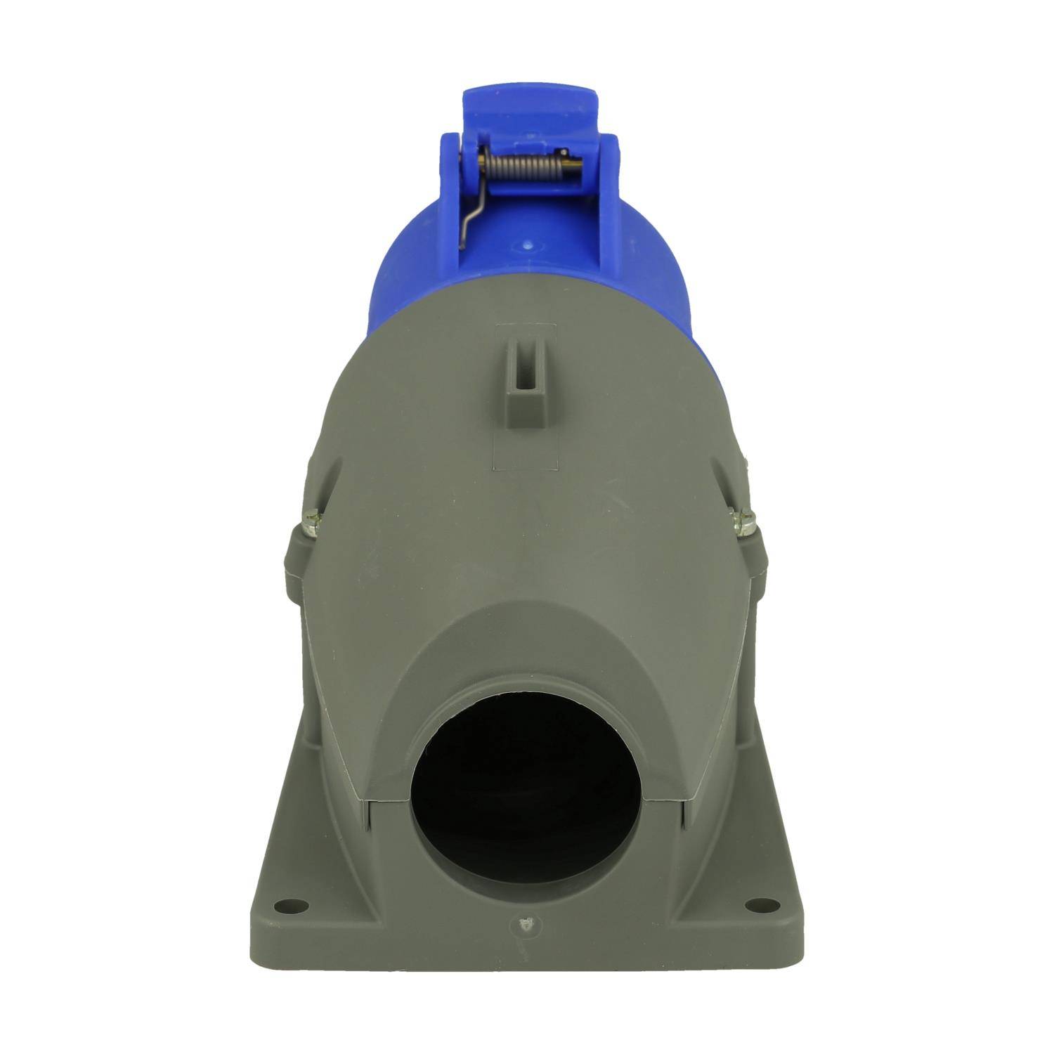 2CMA193132R1000 Amphenol 32 Ampere CEE Wandsteckdose 4-polig (3P+PE) Buchse, Kodierung 9h blau 200/250V Frequenz 50 und