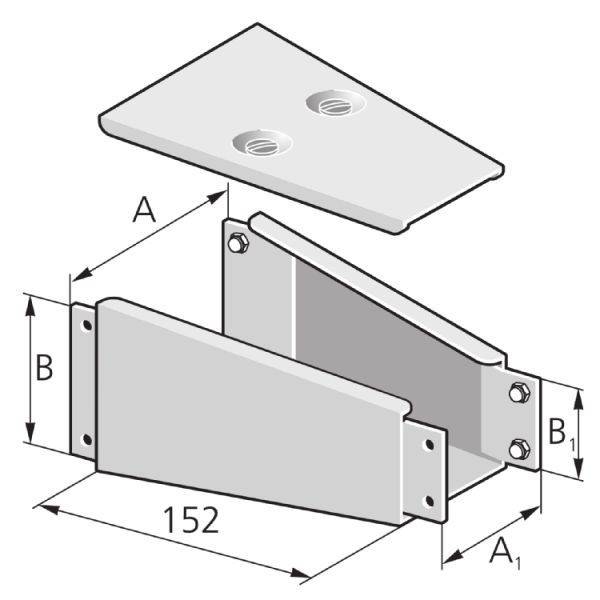 Pflitsch Reduzierstück flach RF100100 50 50
