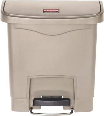 Rubbermaid Tretabfalleimer Slim Jim 1883455 Kunststoff 15l beige (1883455)