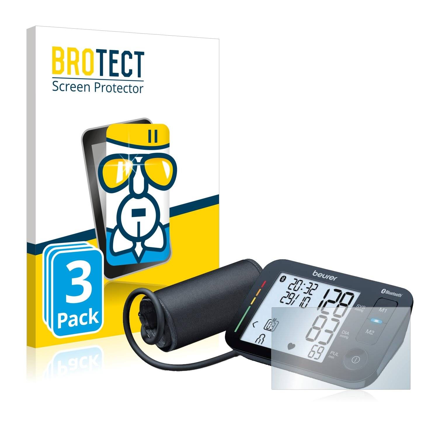 3x BROTECT AirGlass Schutzglas Folie für Beurer BM
