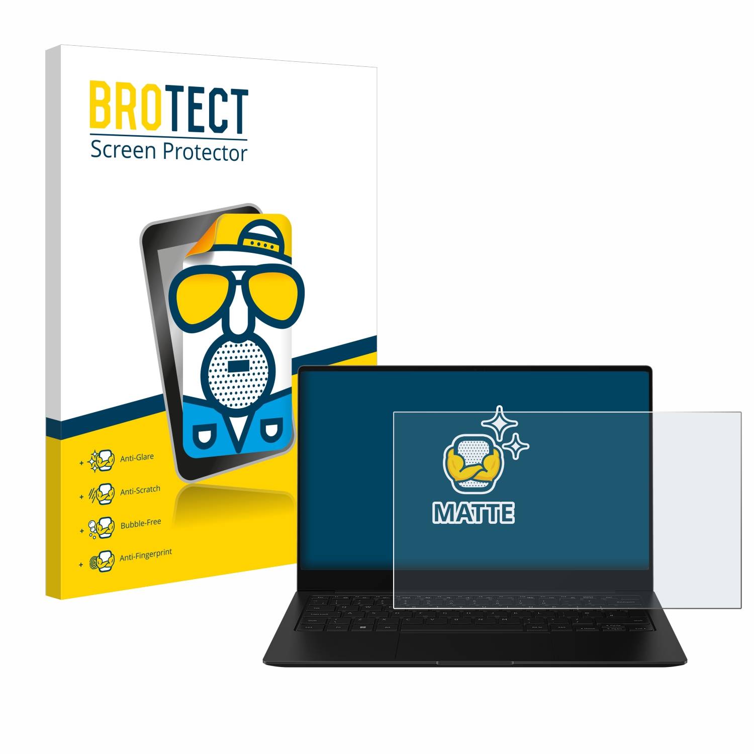 BROTECT Matte Displayschutzfolie für Samsung Galaxy Book2 Pro 13.3 - Entspiegelt, Anti-Fingerprint