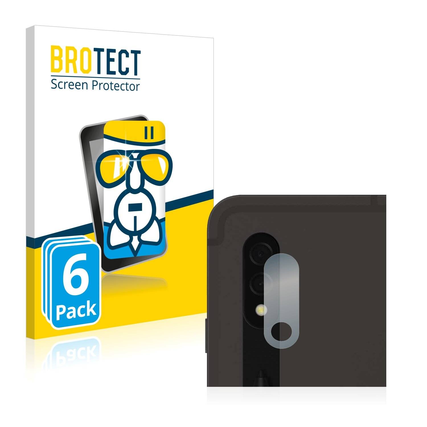 6x BROTECT AirGlass Schutzglas Folie für Samsung Galaxy Tab S8 Plus 5G (NUR