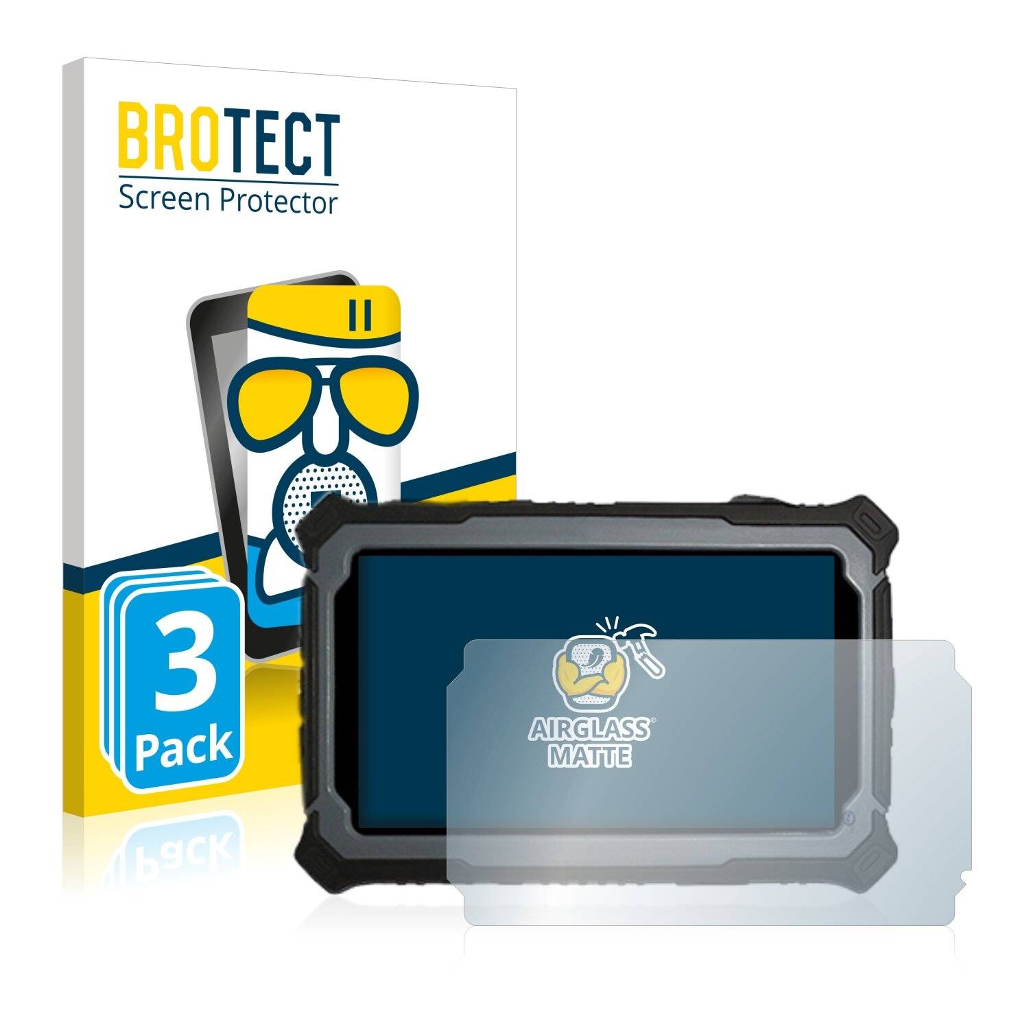3x BROTECT AirGlass Matte Schutzglas Folie für Cartft