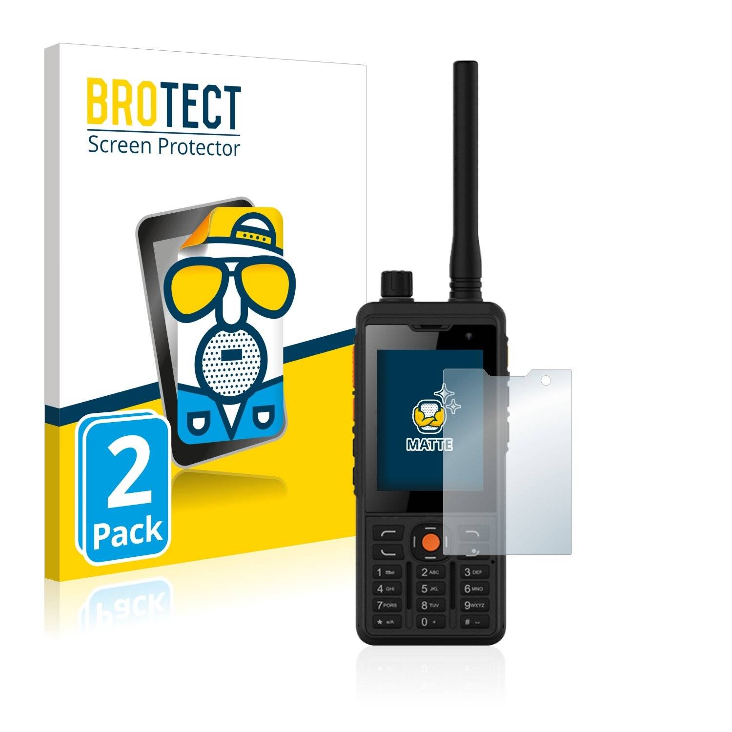 2x BROTECT Matte Displayschutzfolie für Uniwa P5 - Entspiegelt,