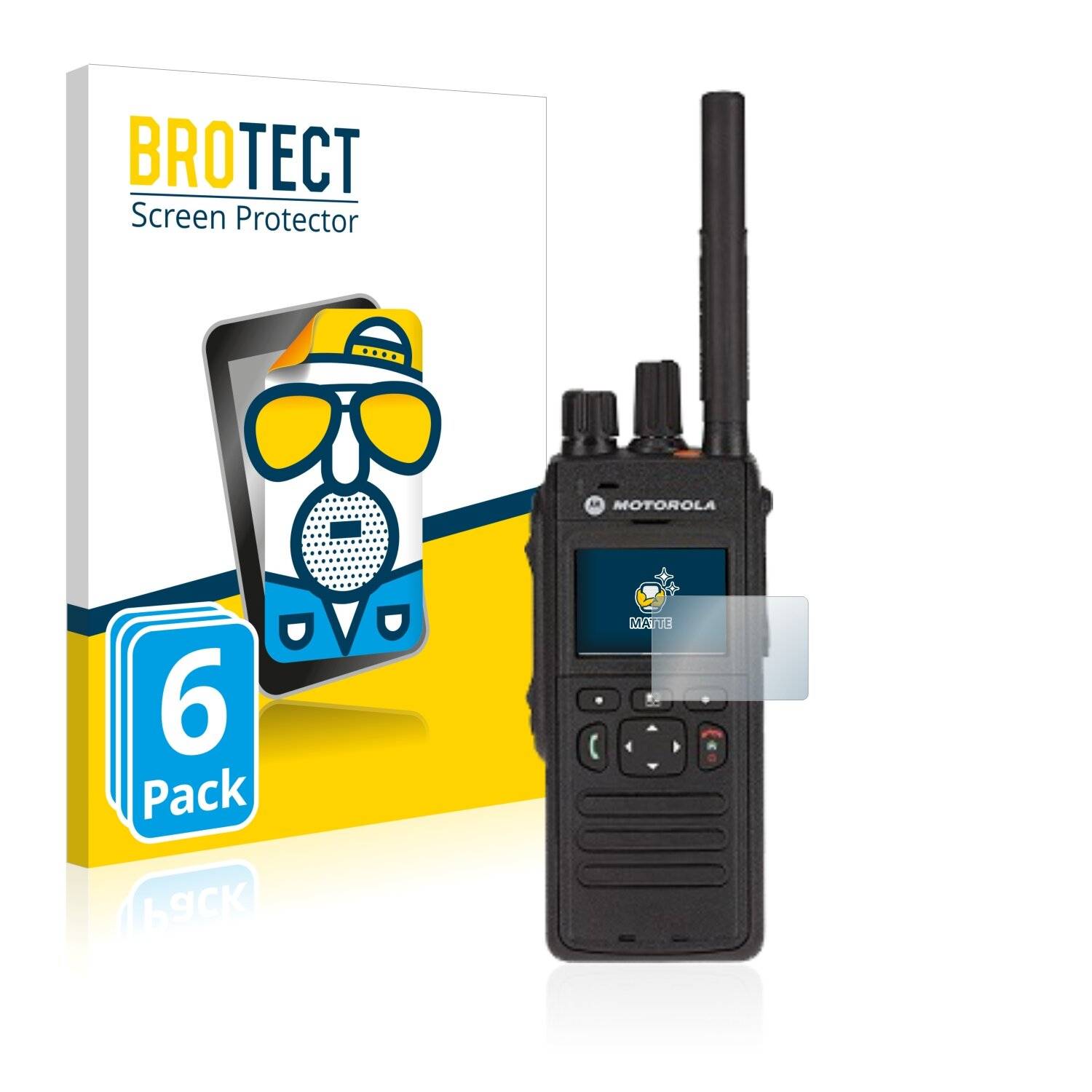 6x BROTECT Matte Displayschutzfolie für Motorola MTP3500 - Entspiegelt,