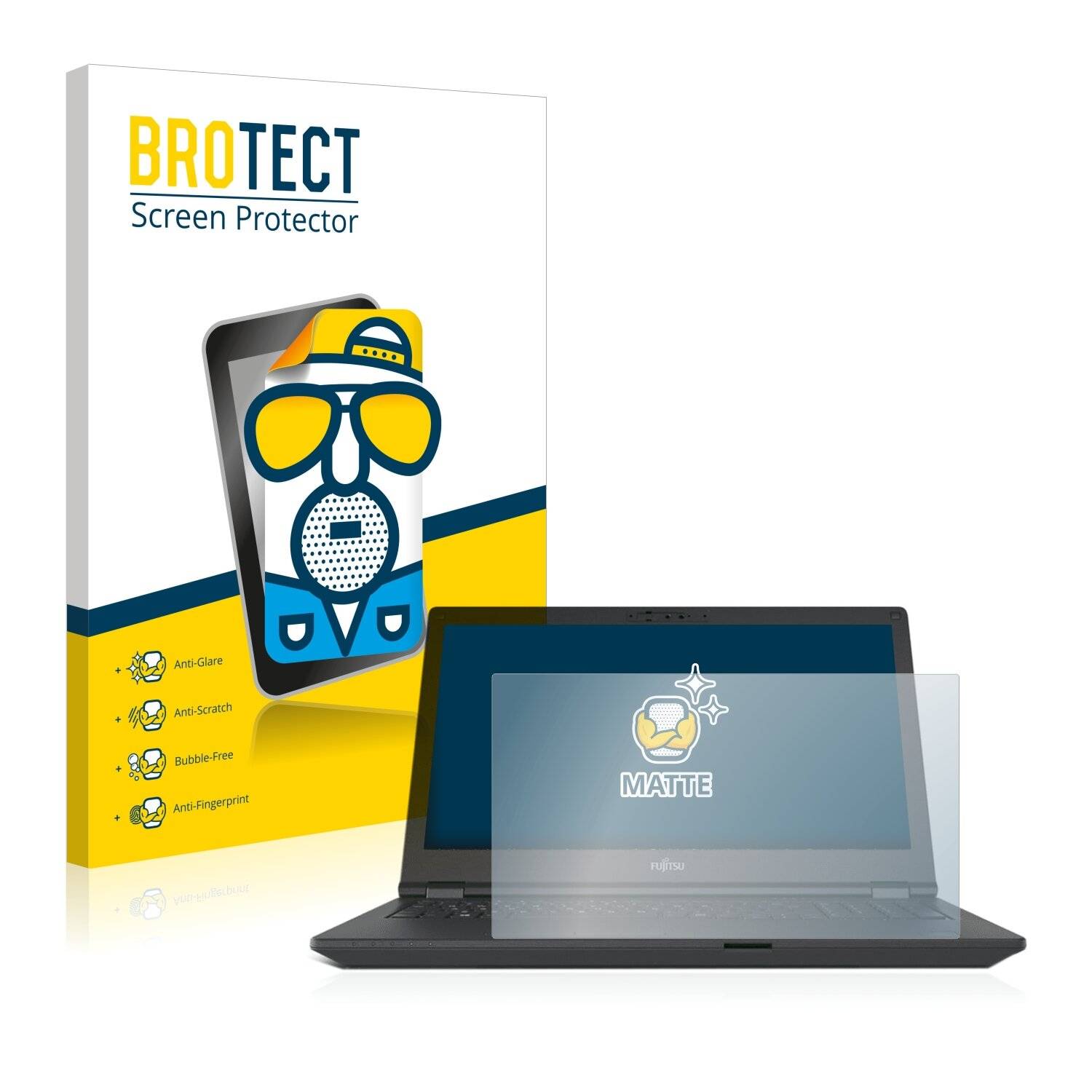 BROTECT Matte Displayschutzfolie für Fujitsu Lifebook E5511 - Entspiegelt,
