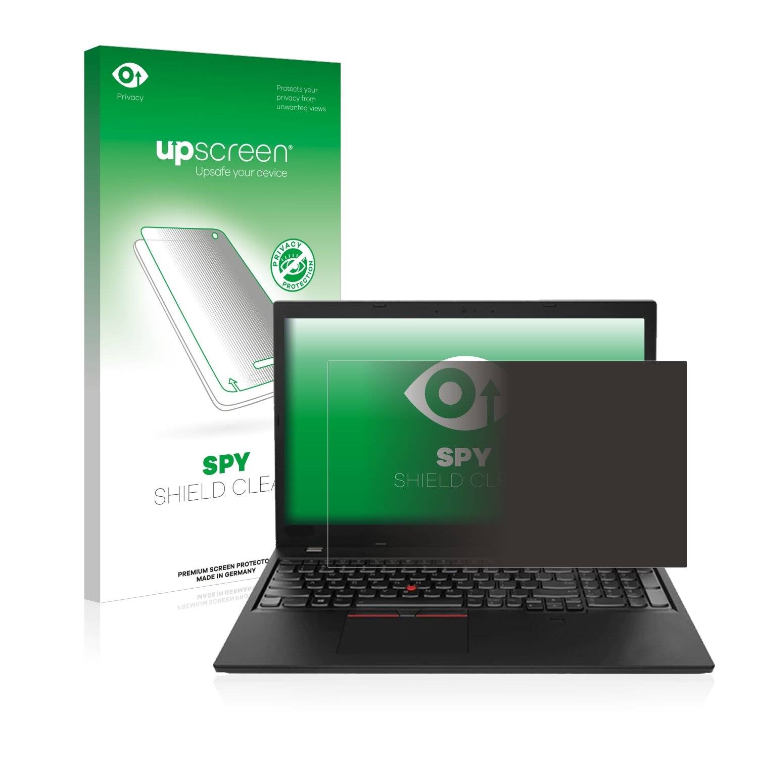 upscreen Spy Shield Clear Premium Blickschutzfolie für Lenovo ThinkPad