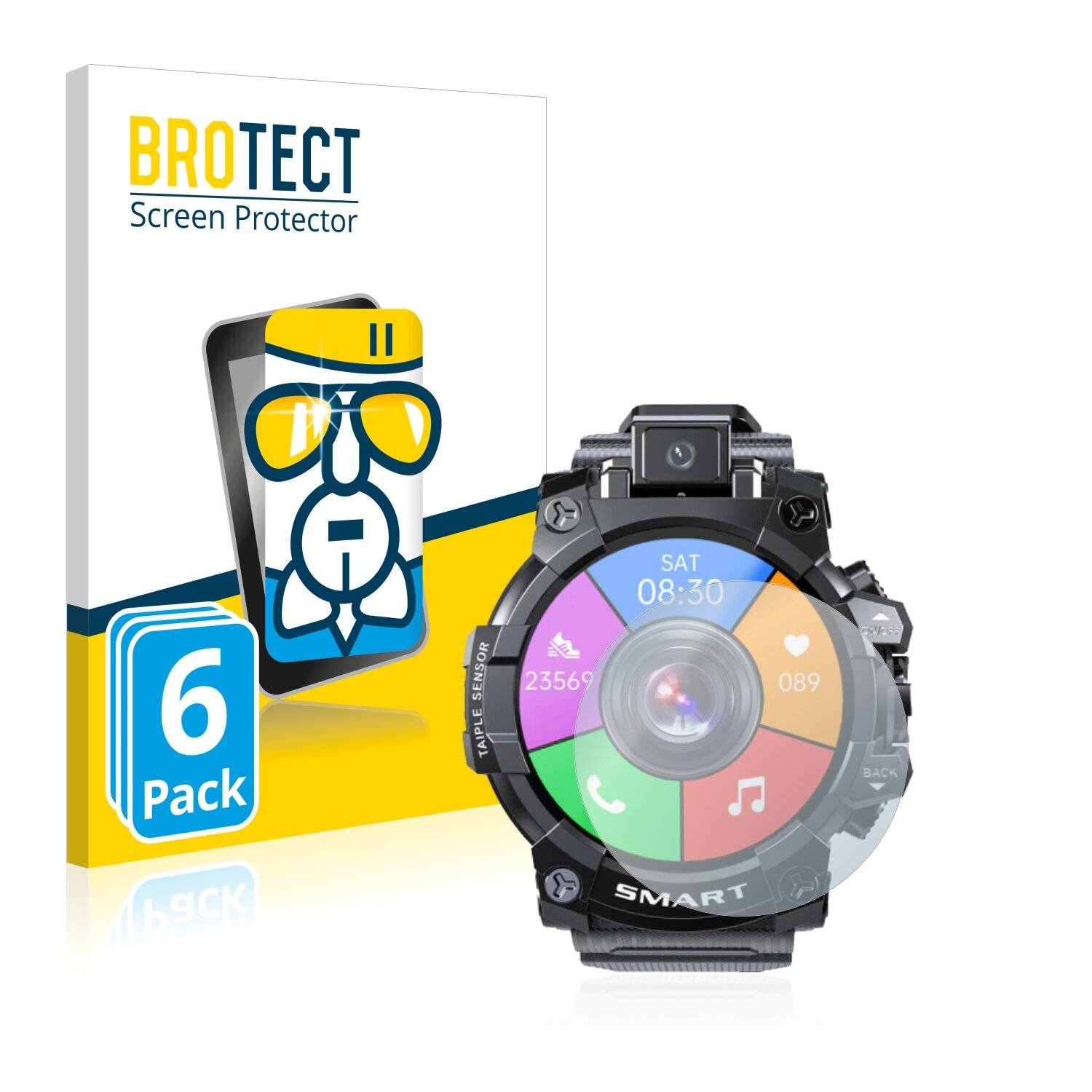 6x BROTECT AirGlass Schutzglas Folie für Lokmat Appllp