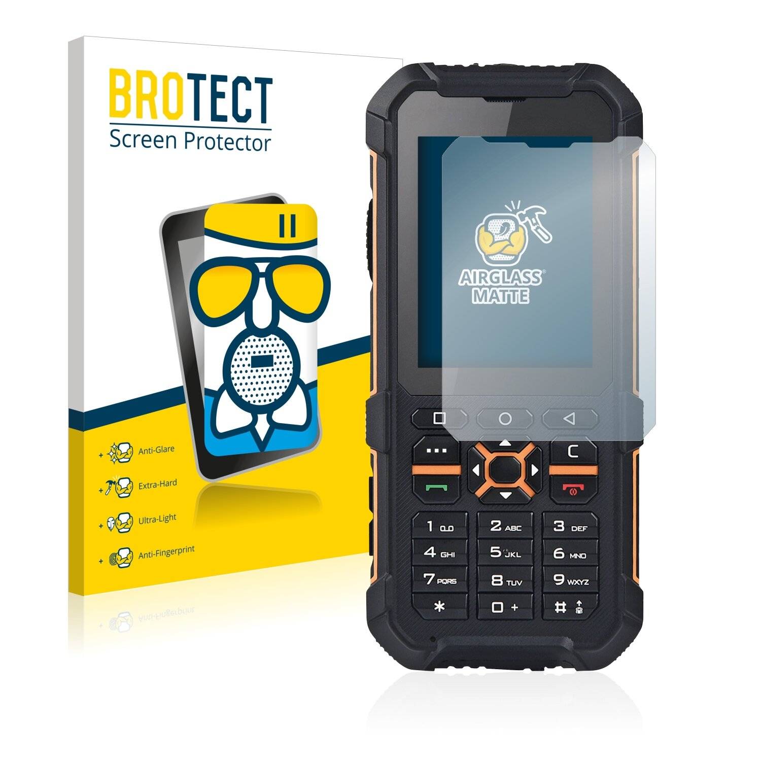 BROTECT AirGlass Matte Schutzglas Folie für i.safe
