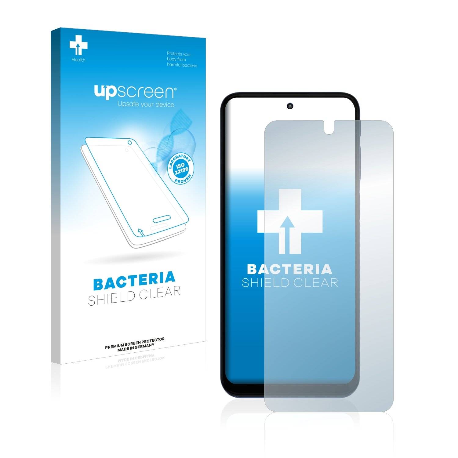 upscreen Bacteria Shield Clear Premium Antibakterielle Displayschutzfolie für Motorola Moto