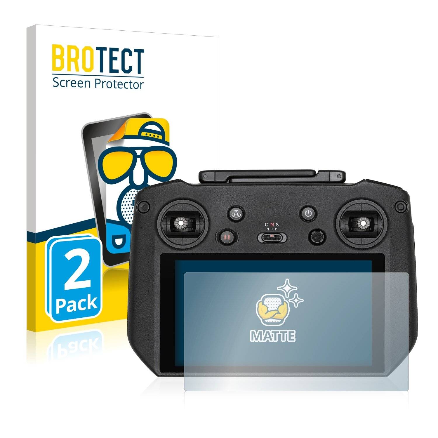 2x BROTECT Matte Displayschutzfolie für DJI RC Pro - Entspiegelt,