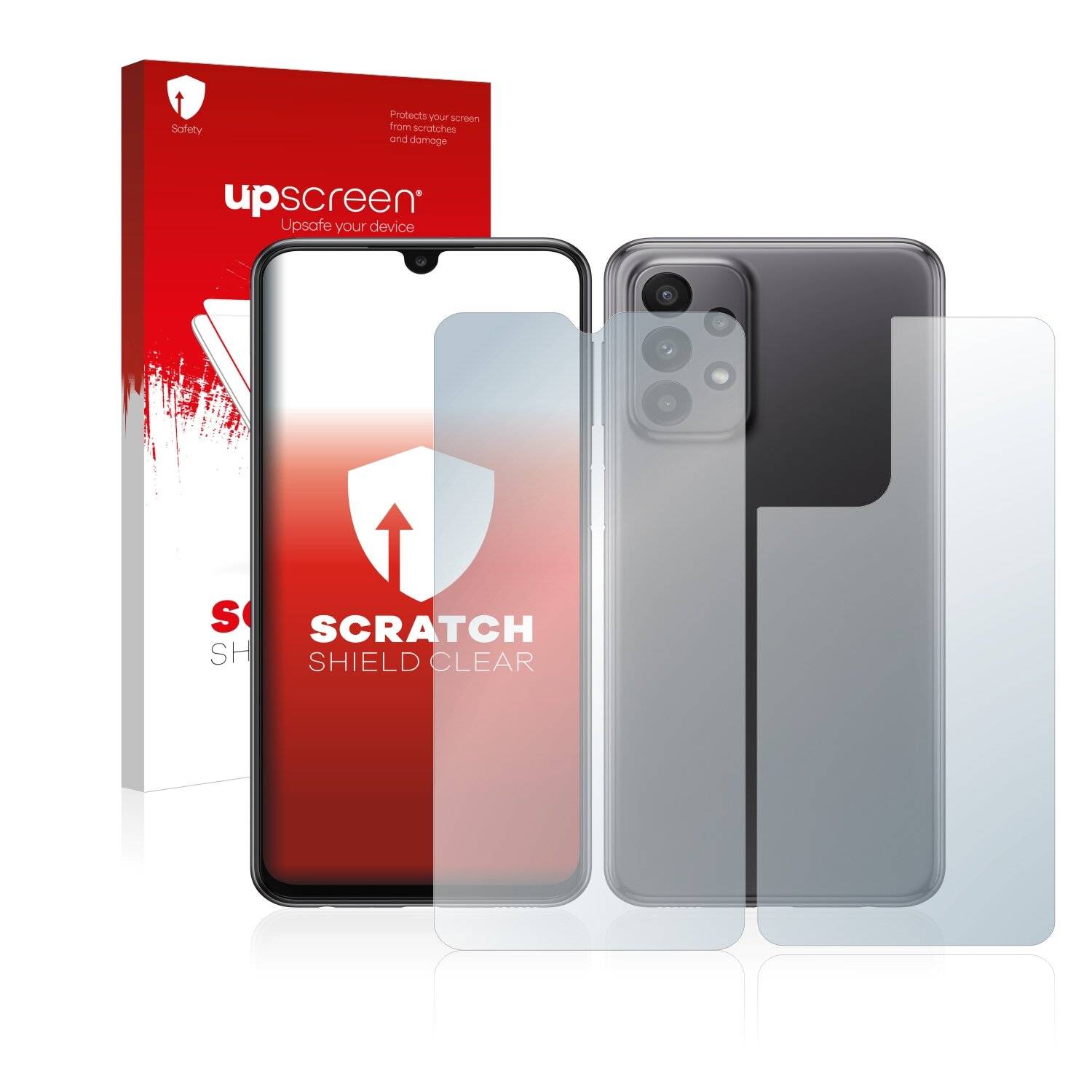 upscreen Scratch Shield Clear Premium Displayschutzfolie für Samsung Galaxy A23 (Vorder +