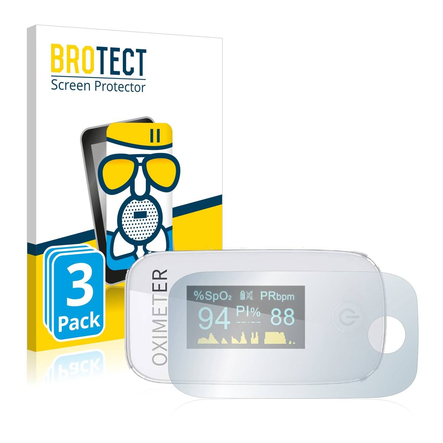 3x BROTECT AirGlass Matte Schutzglas Folie für Mommed Pulse