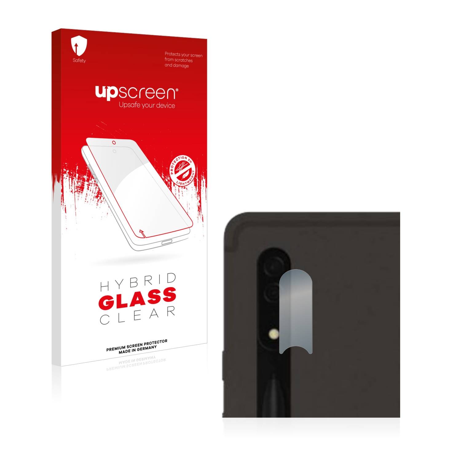 upscreen Hybrid Glass Clear Premium Schutzglas Folie für Samsung Galaxy Tab S8 Ultra 5G (NUR