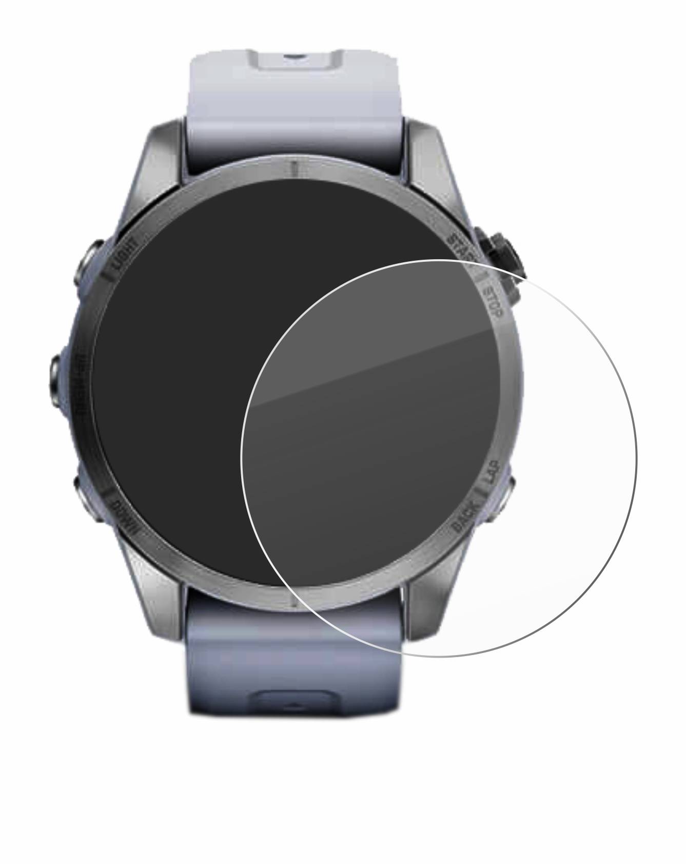 BROTECT AirGlass Glas Panzer-Folie für Garmin Fenix 7S (42 mm) - Schutzglas