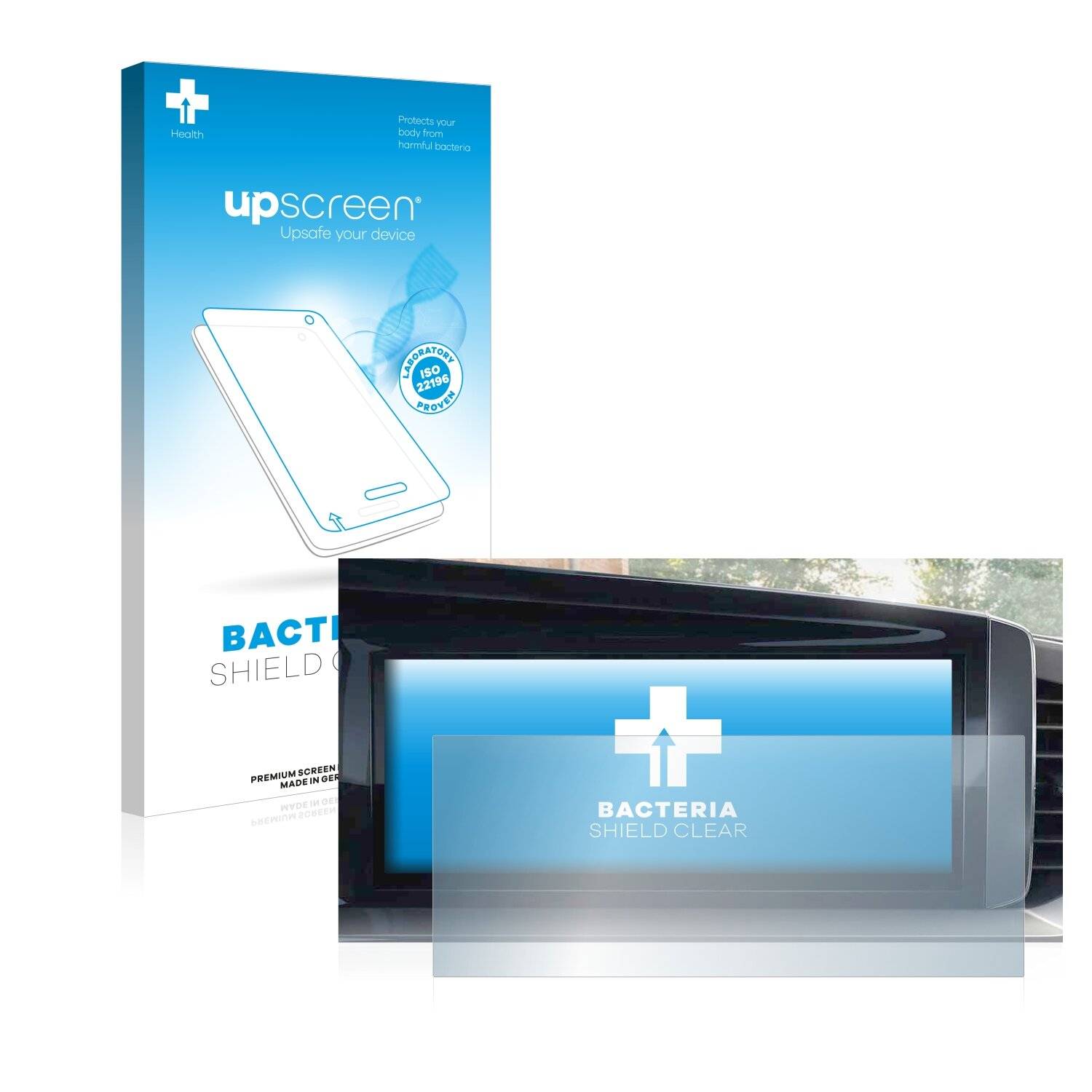 upscreen Bacteria Shield Clear Premium Antibakterielle Displayschutzfolie für Opel Mokka B