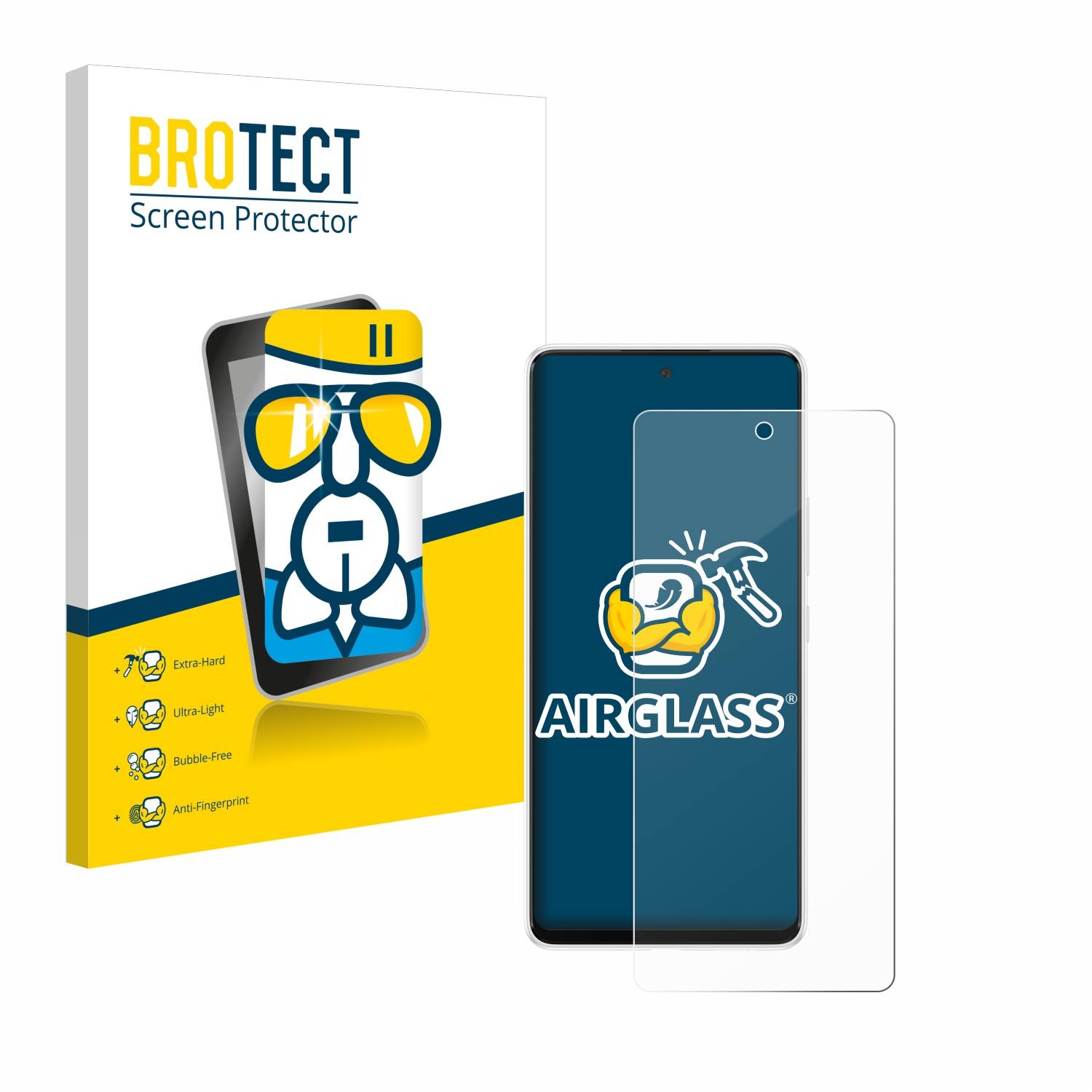 BROTECT AirGlass Glas Panzer-Folie für Samsung Galaxy A53 5G - Schutzglas